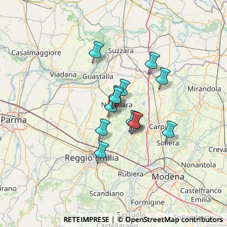 Mappa Via Arginone, 42017 Novellara RE, Italia (9.66462)
