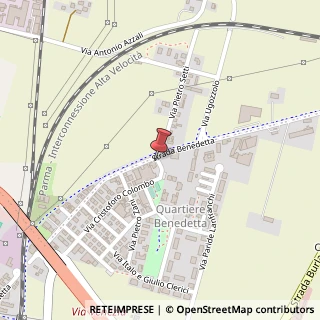 Mappa Via Benedetta, 75, 43122 Parma, Parma (Emilia Romagna)