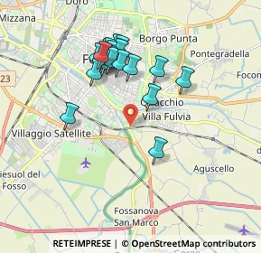 Mappa Via Ravenna, 44124 Ferrara FE, Italia (1.7075)
