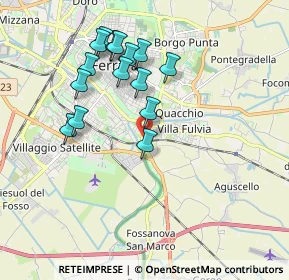 Mappa Via Ravenna, 44124 Ferrara FE, Italia (1.80667)