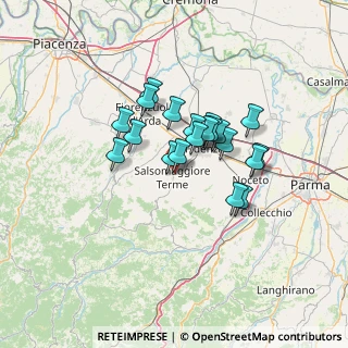 Mappa Viale Filippo Corridoni, 43039 Salsomaggiore Terme PR, Italia (10.022)