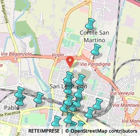 Mappa Via Claudio Treves, 43122 Parma PR, Italia (1.298)