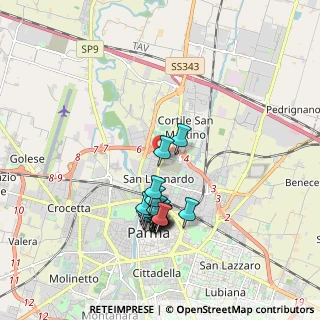 Mappa Via Claudio Treves, 43122 Parma PR, Italia (1.719)