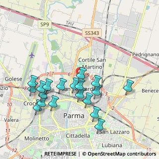 Mappa Via Claudio Treves, 43122 Parma PR, Italia (1.97316)
