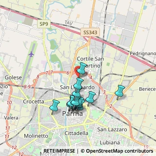 Mappa Via Claudio Treves, 43122 Parma PR, Italia (1.74933)