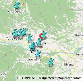 Mappa Via Beckwith, 10062 Luserna San Giovanni TO, Italia (1.865)