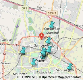 Mappa Via Ravenna, 43122 Parma PR, Italia (1.95636)