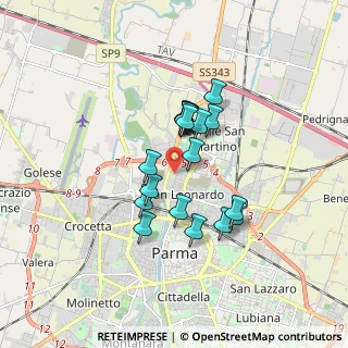 Mappa Via Ravenna, 43122 Parma PR, Italia (1.2715)