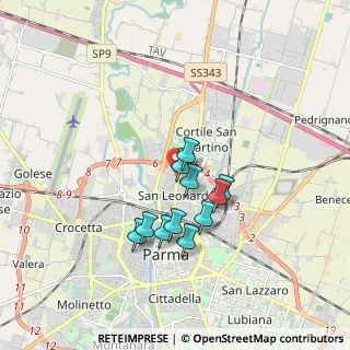 Mappa Via Camillo Prampolini, 43122 Parma PR, Italia (1.37909)