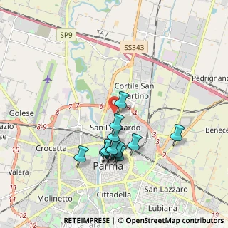 Mappa Via Camillo Prampolini, 43122 Parma PR, Italia (1.75)