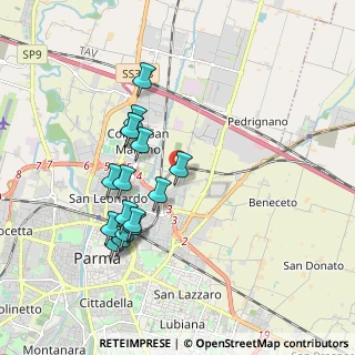 Mappa Via Pietro Setti, 43122 Parma PR, Italia (1.75625)