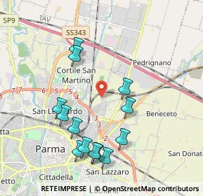 Mappa Via Pietro Setti, 43122 Parma PR, Italia (2.05615)