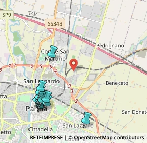 Mappa Via Pietro Setti, 43122 Parma PR, Italia (2.595)
