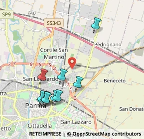 Mappa Via Pietro Setti, 43122 Parma PR, Italia (2.19273)