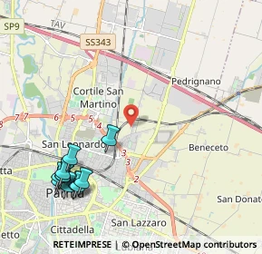 Mappa Via Pietro Setti, 43122 Parma PR, Italia (2.64)