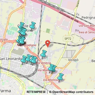 Mappa Via Pietro Setti, 43122 Parma PR, Italia (1.2445)