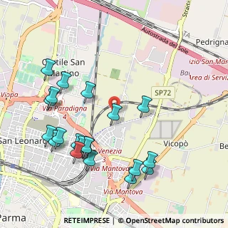 Mappa Via Pietro Setti, 43122 Parma PR, Italia (1.14)