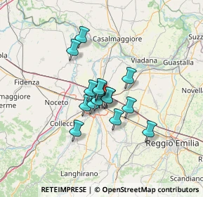 Mappa Via Pietro Setti, 43122 Parma PR, Italia (8.676)