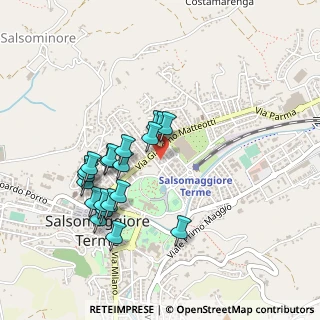 Mappa Via Giacomo Puccini, 43039 Salsomaggiore Terme PR, Italia (0.4435)