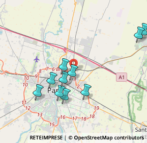 Mappa , 43122 Parma PR, Italia (4.21636)