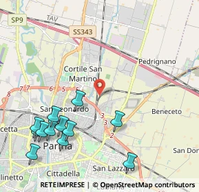 Mappa , 43122 Parma PR, Italia (2.62083)