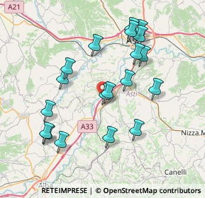 Mappa A33, 14055 Costigliole d'Asti AT, Italia (7.62053)