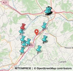 Mappa A33, 14055 Costigliole d'Asti AT, Italia (8.2645)