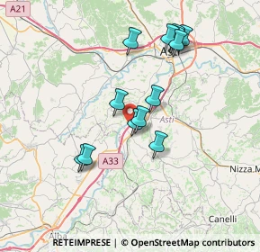 Mappa A33, 14055 Costigliole d'Asti AT, Italia (6.71923)