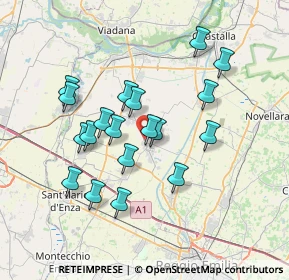Mappa Via Fratelli Bandiera, 42024 Castelnovo di Sotto RE, Italia (6.57368)