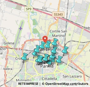 Mappa Viale Europa, 43122 Parma PR, Italia (1.68111)