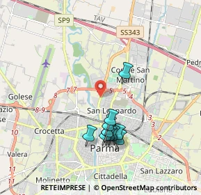 Mappa Viale Europa, 43122 Parma PR, Italia (1.75545)