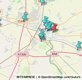 Mappa Via Cavalieri Pico, 44124 Ferrara FE, Italia (4.28357)