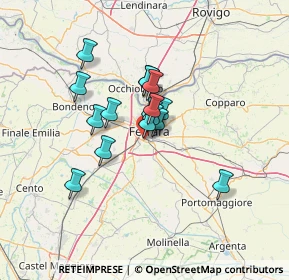 Mappa Via Cavalieri Pico, 44124 Ferrara FE, Italia (9.40875)