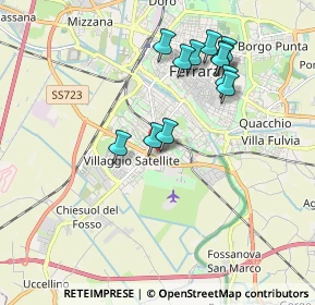 Mappa Via Cavalieri Pico, 44124 Ferrara FE, Italia (1.79083)