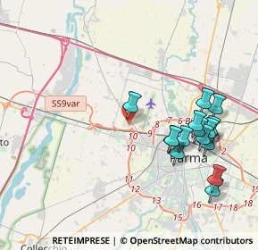 Mappa Via Avieri D'Italia, 43126 Parma PR, Italia (4.22933)