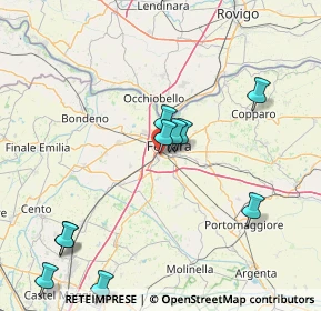 Mappa Via Andrea Franchi Bononi, 44124 Ferrara FE, Italia (19.4625)