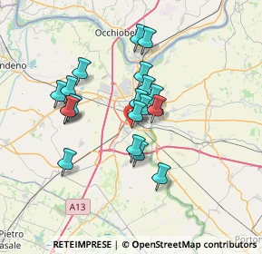 Mappa Via Andrea Franchi Bononi, 44124 Ferrara FE, Italia (5.76526)