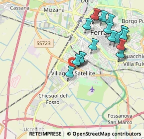 Mappa Via Andrea Franchi Bononi, 44124 Ferrara FE, Italia (2.043)