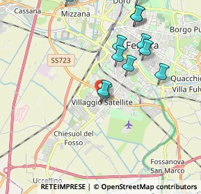 Mappa Via Andrea Franchi Bononi, 44124 Ferrara FE, Italia (2.08167)