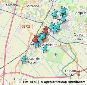 Mappa Via Andrea Franchi Bononi, 44124 Ferrara FE, Italia (1.35313)