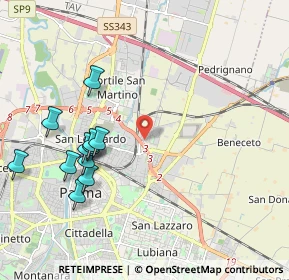 Mappa Via Vittorio Siri, 43122 Parma PR, Italia (2.20273)