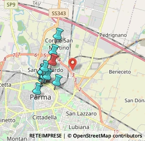 Mappa Via Vittorio Siri, 43122 Parma PR, Italia (1.7325)