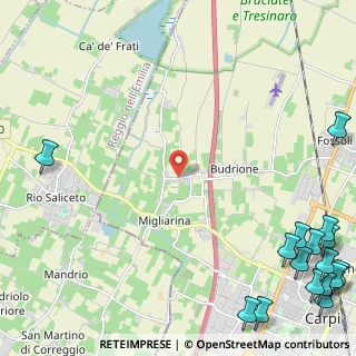 Mappa Via Budrione Migliarina Parte Ovest, 41012 Carpi MO, Italia (4.08813)