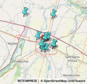 Mappa Via Reggio, 43100 Parma PR, Italia (3.87818)