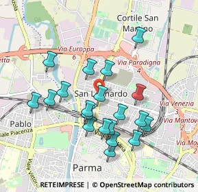 Mappa Via Cagliari, 43122 Parma PR, Italia (0.89)