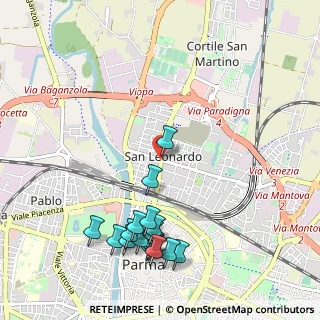 Mappa Via Cagliari, 43122 Parma PR, Italia (1.22529)