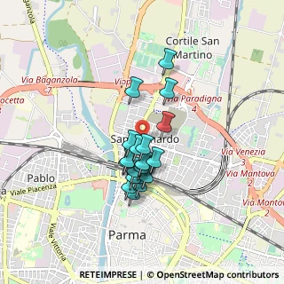 Mappa Via Cagliari, 43122 Parma PR, Italia (0.636)