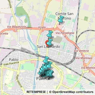 Mappa Via Cagliari, 43122 Parma PR, Italia (1.1945)