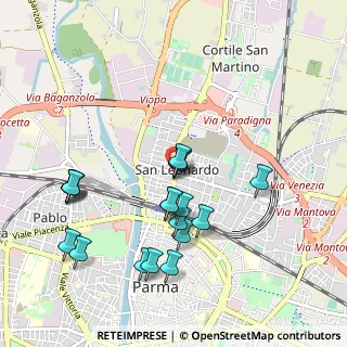 Mappa Via Cagliari, 43122 Parma PR, Italia (1.00632)