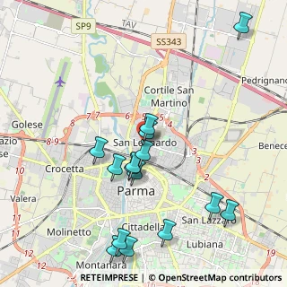 Mappa Via Cagliari, 43122 Parma PR, Italia (2.19467)